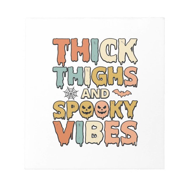 Bloc-note Chemises Halloween de cuisses épaisses et vibratio (Devant)