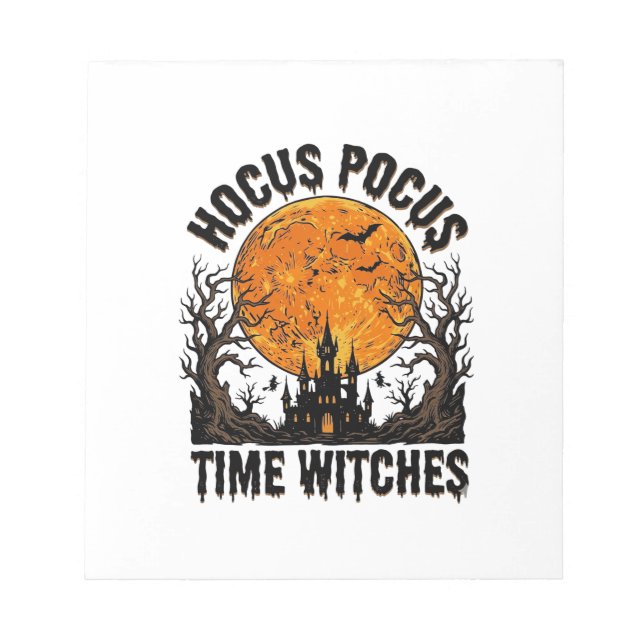 Bloc-note Chemises Hocus Pocus Temps Sorcières Halloween Vin (Devant)