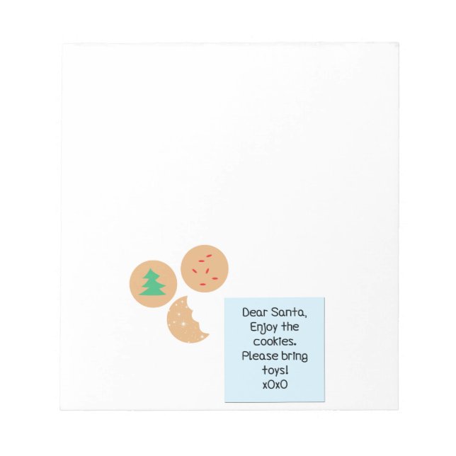 Bloc-note Cher Père Noël - Apportez des jouets (Devant)