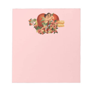 Bloc-note Cherubs et Coeurs Vintages personnalisables