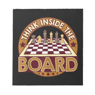Bloc-note ChessBoard Citation Joueur d'échecs Penser Jeu Boa