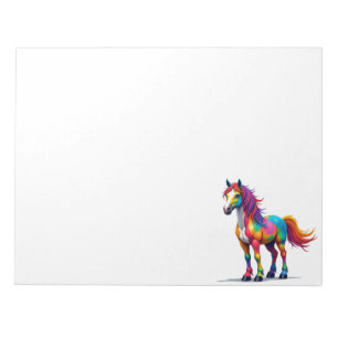 Bloc-note Cheval Coloré