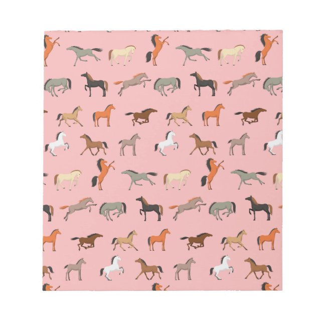 Bloc-note Cheval Cowgirl - Cadeau, Femme et Fille Enfant (Devant)