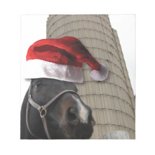 Bloc-note Cheval de la ferme de Noël