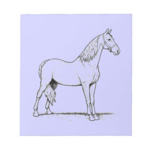 Bloc-note Cheval de marche Tennessee - Debout