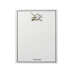 Bloc-note Cheval Equestre Préppy Jumping à travers la couleu