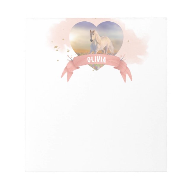 Bloc-note Cheval personnalisé (Devant)