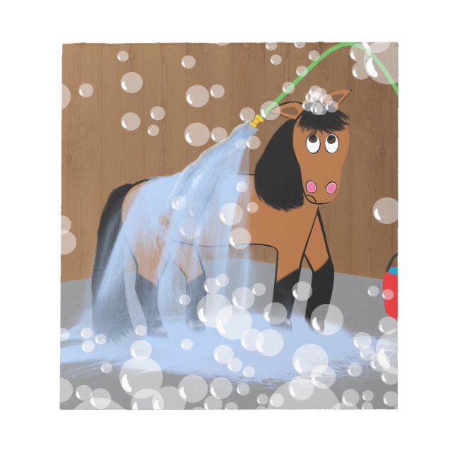 Bloc-note Cheval prenant un bain.tif (Devant)