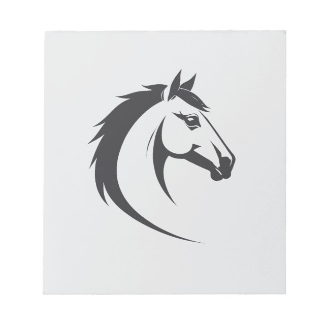 Bloc-note Cheval Vector Art Animal Moderne Ville Urbaine Gra (Devant)