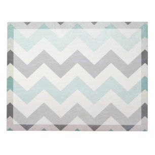 Bloc-note Chevron Motif On Metal Texture par Shirley Taylor