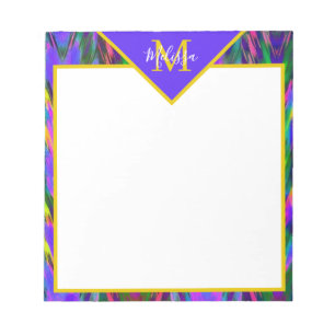 Bloc-note Chevron tribal brillant personnalisé  