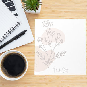 Bloc-note Chic Mignon Moderne Simple Boho Floral