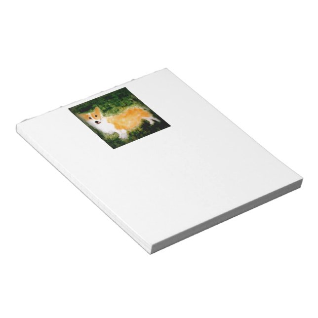 Bloc-note Chien Art Cute Corgi (Incliné)