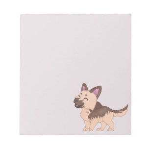 Bloc-note Chien berger allemand de Kawaii