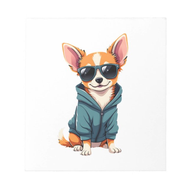 Bloc-note Chien Chihuahua Drôle Facilement Distrait Par Un G (Devant)