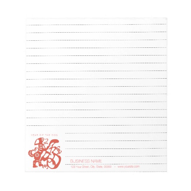 Bloc-note Chien Chinois Papercut entreprise Linked Notepad 2 (Devant)
