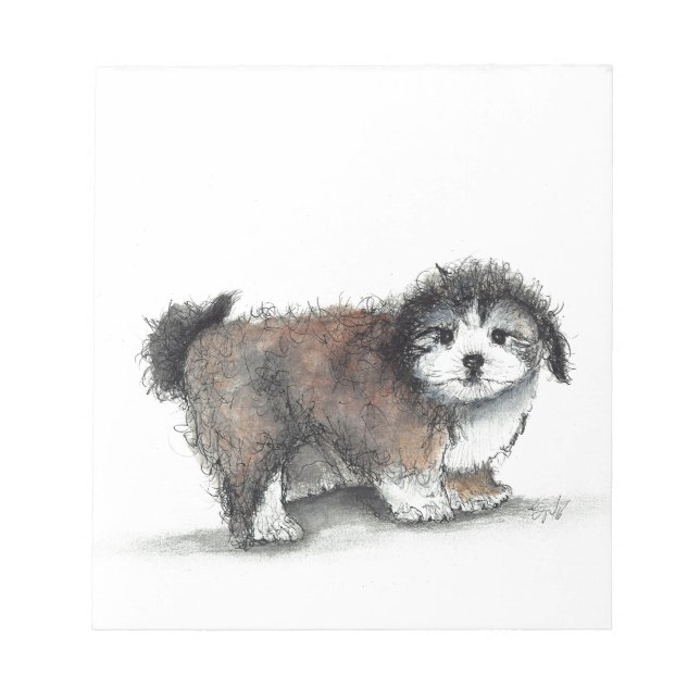 Bloc-note Chien chiot Shihtzu, animal de compagnie (Devant)