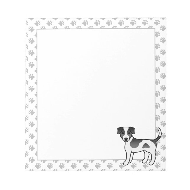 Bloc-note Chien danois-suédois noir et blanc Chien mignon (Devant)