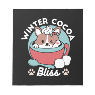 Bloc-note Chien dans la Mug Festive pour Vibes de vacances -