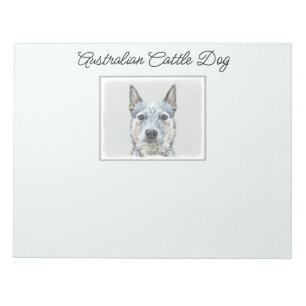 Bloc-note Chien de bétail australien - Cute Original Dog Art