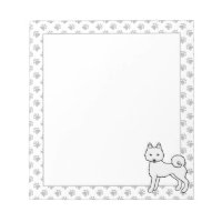 Chien de dessin animé mignon Klee Kai blanc d'Alas