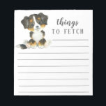 Bloc-note Chien de Montagne bernois à récupérer<br><div class="desc">Adorable Bernese Mountain Dog choses à récupérer bloc-notes avec des lignes. Facile à personnaliser avec votre message. Visitez notre boutique pour voir un large assortiment de races de chiens.</div>