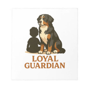 Bloc-note Chien de montagne bernois Gardien de famille loyal