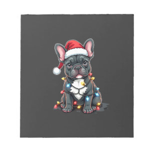 Bloc-note Chien de Noël Bouledogue Français Xmas Frenchie 3