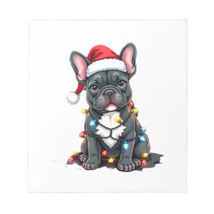 Bloc-note Chien de Noël Bouledogue Français Xmas Frenchie 3