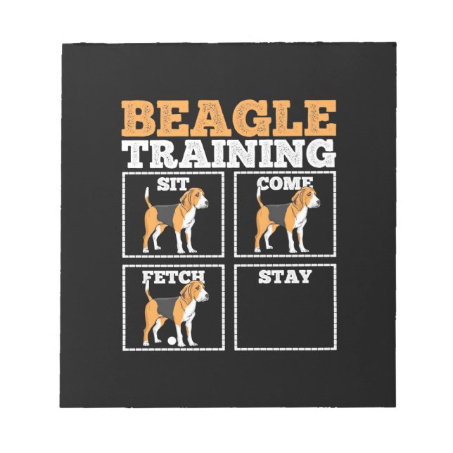 Bloc-note Chien d'entraînement beagle (Devant)