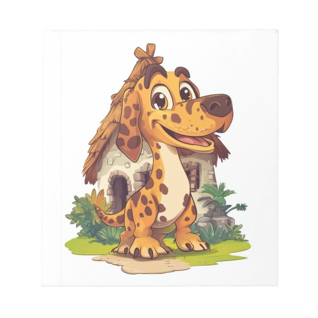 Bloc-note Chien Dino � Drôle de Pup Préhistorique (Devant)