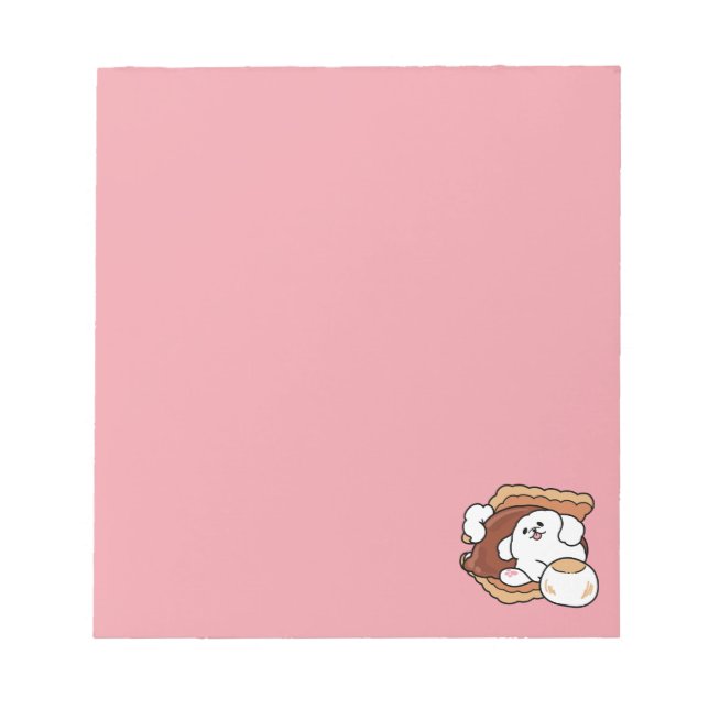 Bloc-note Chien drôle et design de S'more – Pun pour amateur (Devant)