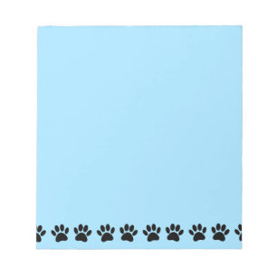 Bloc-note Chien Paw Motif déprimé bleu
