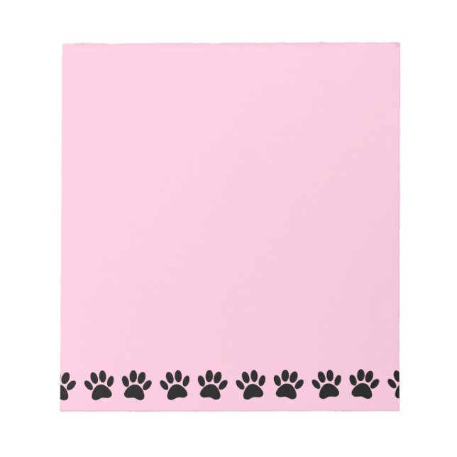 Bloc-note Chien Paw Motif en détresse rose (Devant)