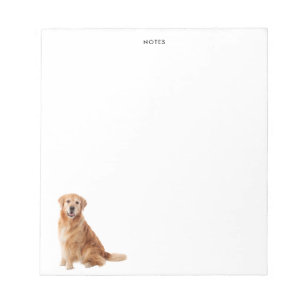 Bloc-note Chien Retriever Doré Mignon Nom Personnalisé