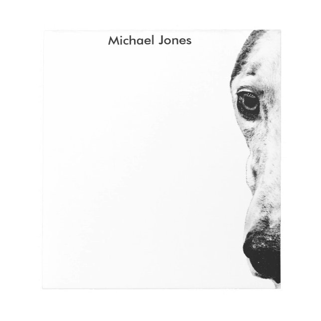 Bloc-note Chien Whippet (Devant)