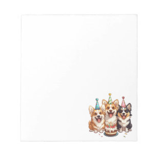 Bloc-note Chiens de Corgi d'anniversaire