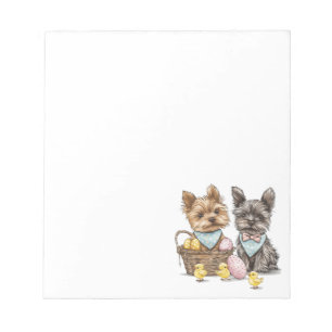 Bloc-note Chiens de Pâques Yorkshire Terrier