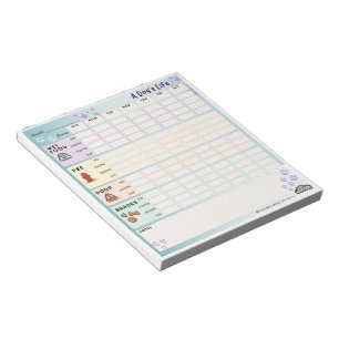 Bloc-note Chien's Life Daily Tracker Notepad (Sunday Starter