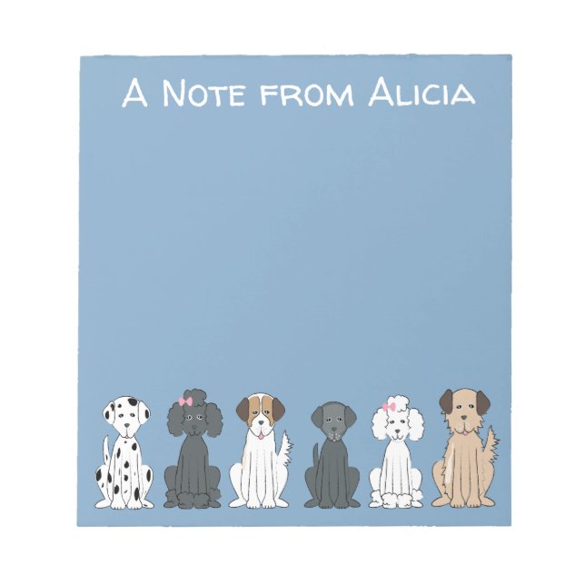 Bloc-note Chiens souriants (Devant)