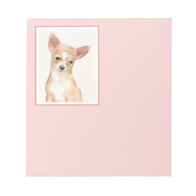 Bloc-note Chihuahua Peinture - Cute Original Chien Art (Devant)