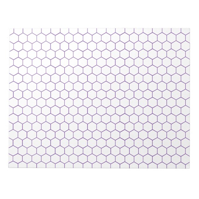 Bloc-note Chimie organique Hexagonal Grand Papier Graphique  (Devant)