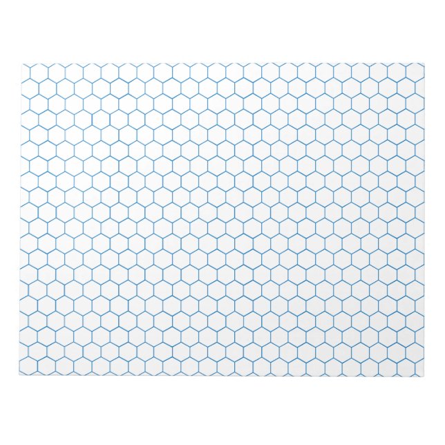 Bloc-note Chimie organique Hexagonal Grand Papier Graphique  (Devant)