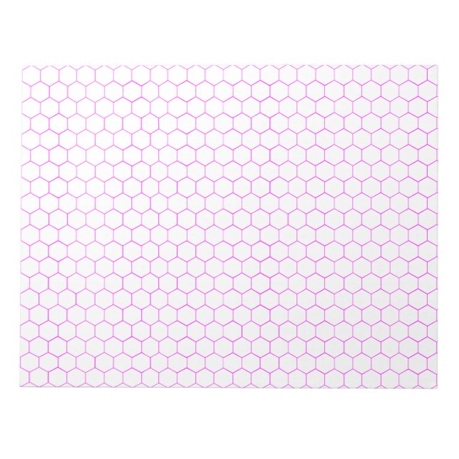 Bloc-note Chimie organique Hexagonal Grand Papier Graphique  (Devant)
