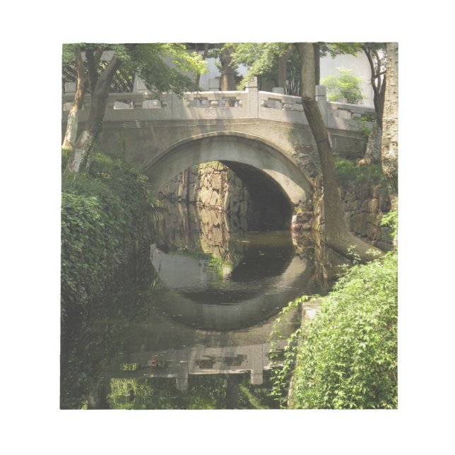 Bloc-note Chine, Nantong, un pont en arc forme un parfait (Devant)