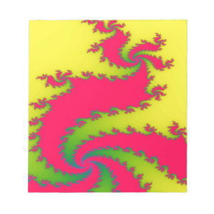 Bloc-note Chinese New Year Dragon Fractal Notepad