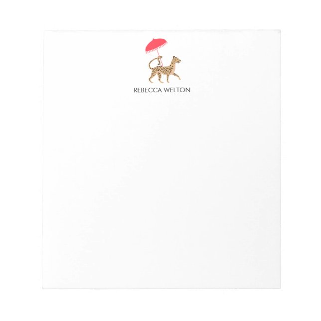 Bloc-note Chinoiserie Cheetah Note Pad (Devant)