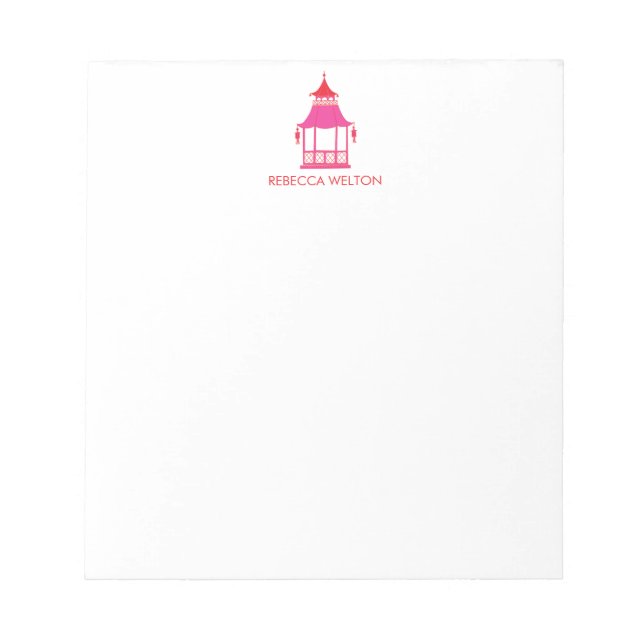 Bloc-note Chinoiserie Pagoda Note Pad (Devant)