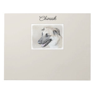 Bloc-note Chinook (oreilles d'hélicoptère) Peinture - Chien