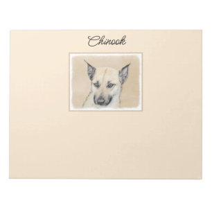 Bloc-note Chinook (Oreilles Pointées) Peinture - Art Chien o